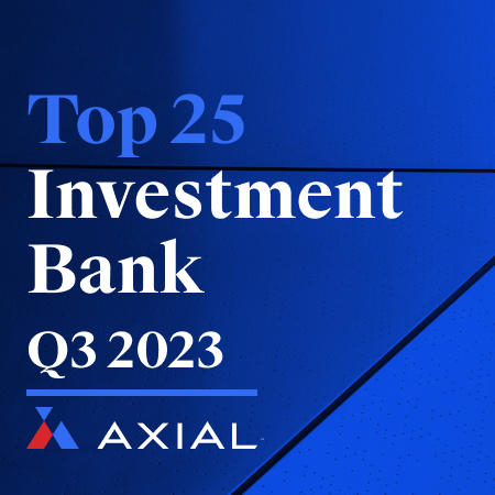 Bridgepoint Named to Axial’s Q3 2023 Lower Middle Market Investment Banking League Tables